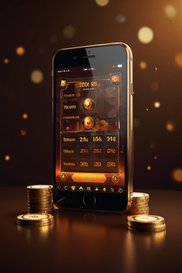 Smartphone avec l’app casino Luck Leopard